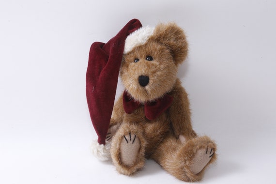 早割 リフト券 Boyds Bears、クリスマス、テディベア、赤いリボン、赤い帽子 ラッピング材