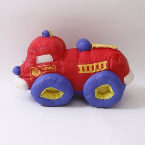 Boots, Good Stuff, Fire Dept, Red Fire Truck, 10", Soft, Stuffed Toy, Decorative Pillow, Kids Room, Collectible, Vintage, ~ 20-01-346