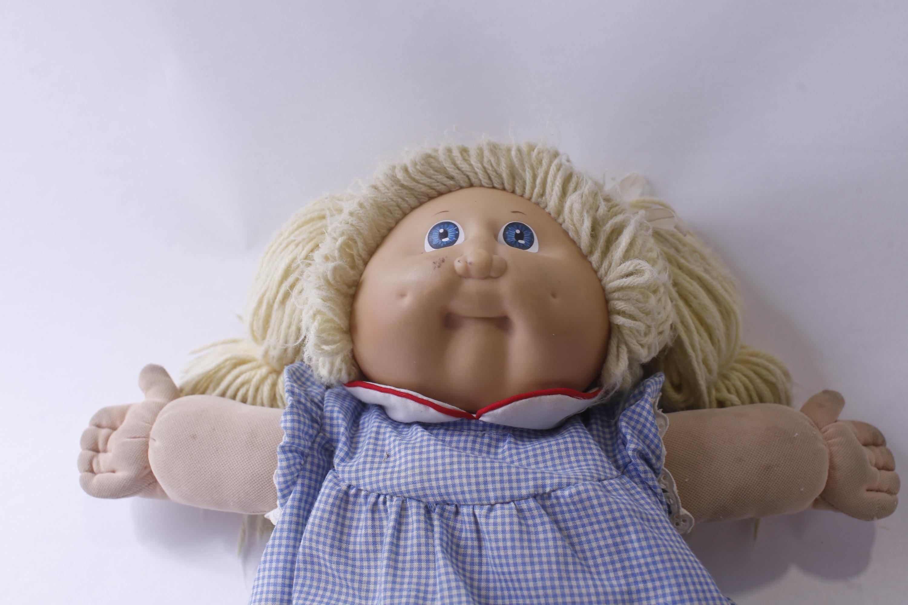 cabbage patch doll blue dress CPW1310-Blue Gingham Dress