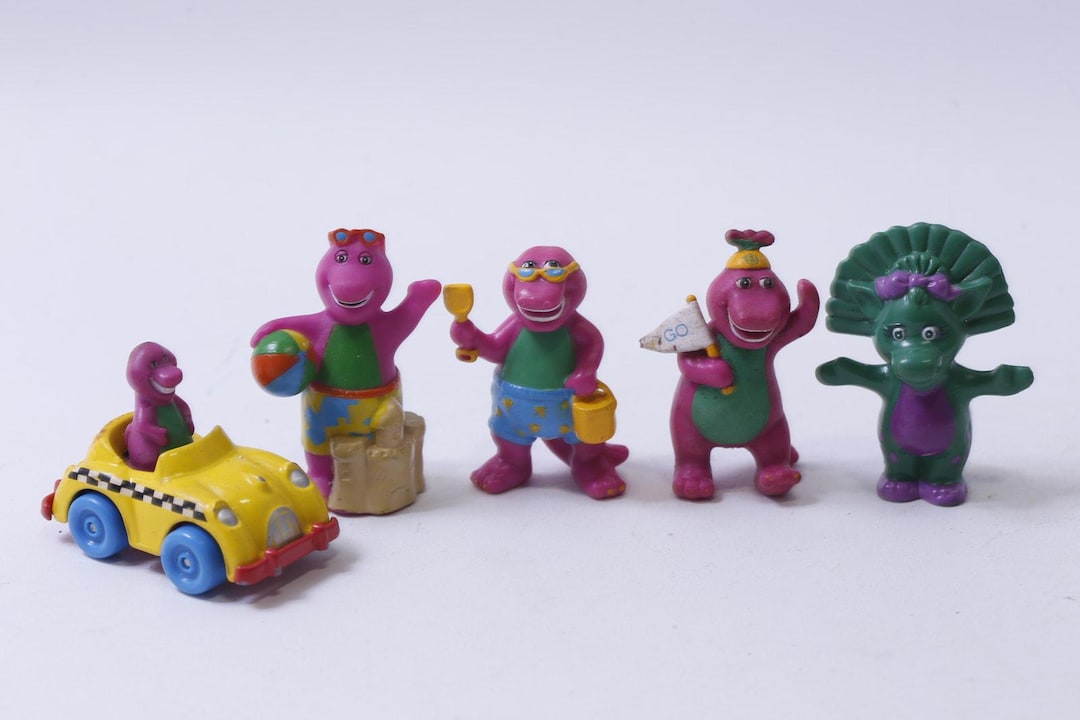 Lions Group, Barney the Dinosaur, 1993, PVC Lot, Toys Small, PVC