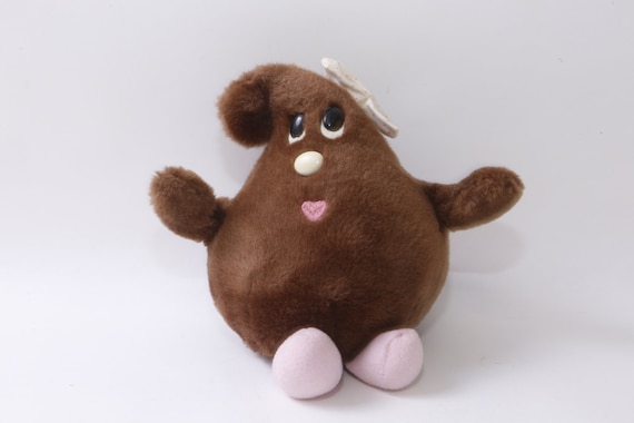 Hershey's Kisses Brown, Plush, Toy, Chocolate, Pink Bow, Soft
