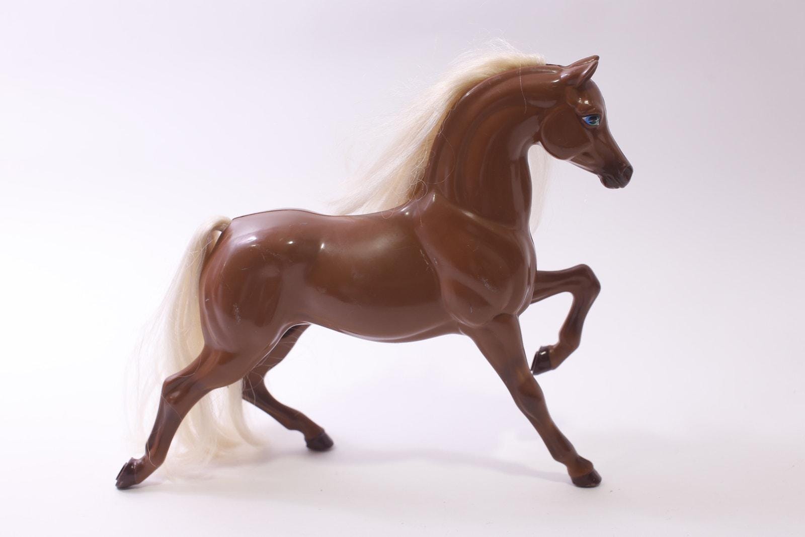 1983, Mattel, Barbie, Brown Horse, Toy Figure, White Hair, Animal