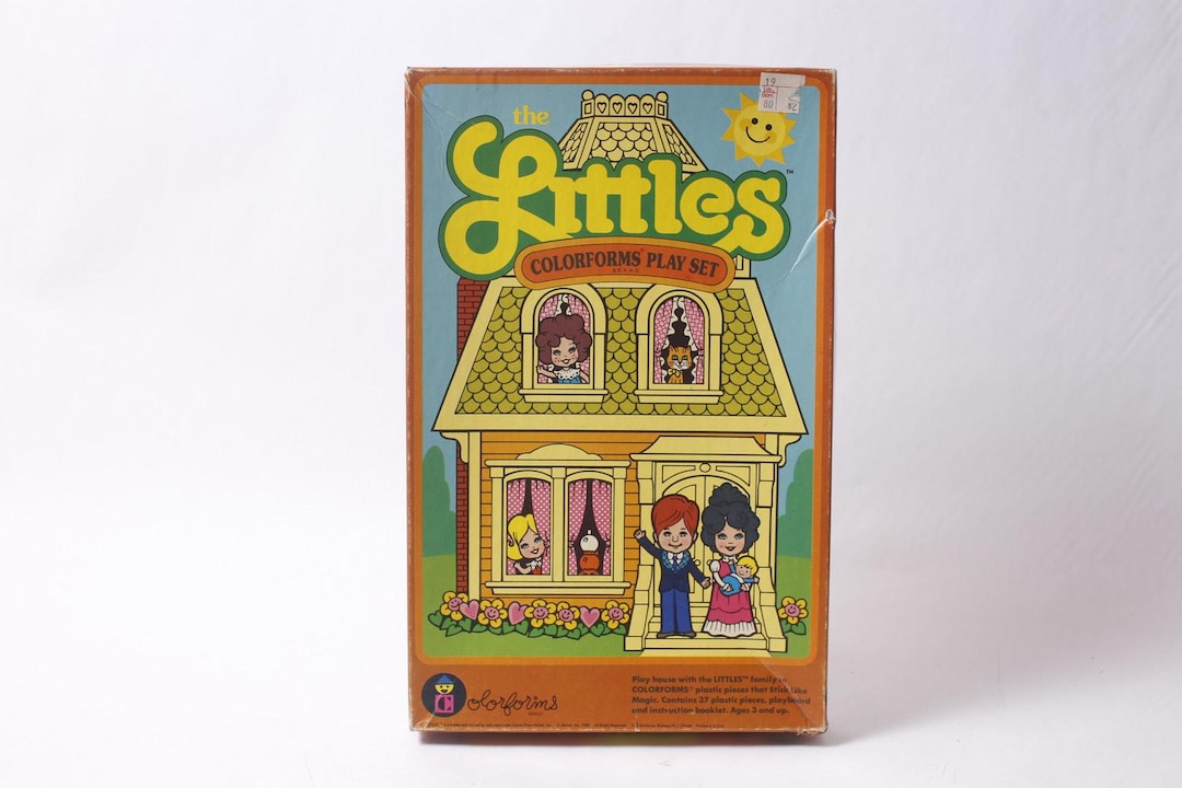 Littles Colorforms Play Set 1980 Mattel Vintage Play House With ...