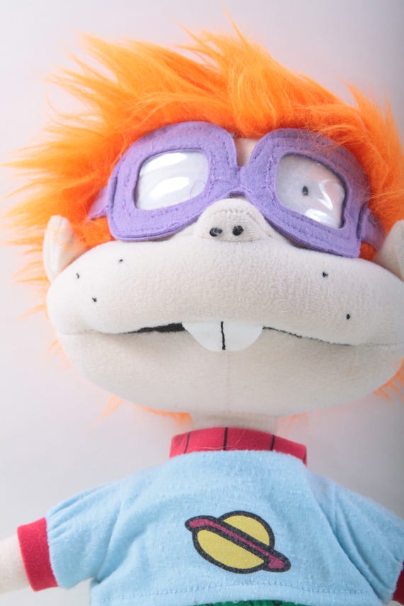 Rugrats Chuckie Finster Vintage Doll Soft Toy Red Hair Purple Etsy
