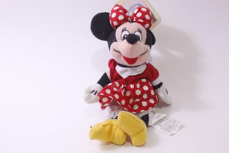 Disney Store, Minnie Mouse, Plush, Red Dotted Dress, Stuffed Animal, Collectible, ~ 251227-WH 869 image 3