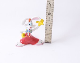Bullyland Roger Rabbit Toy, Red Jumper, Polka Dots Ribbon, PVC