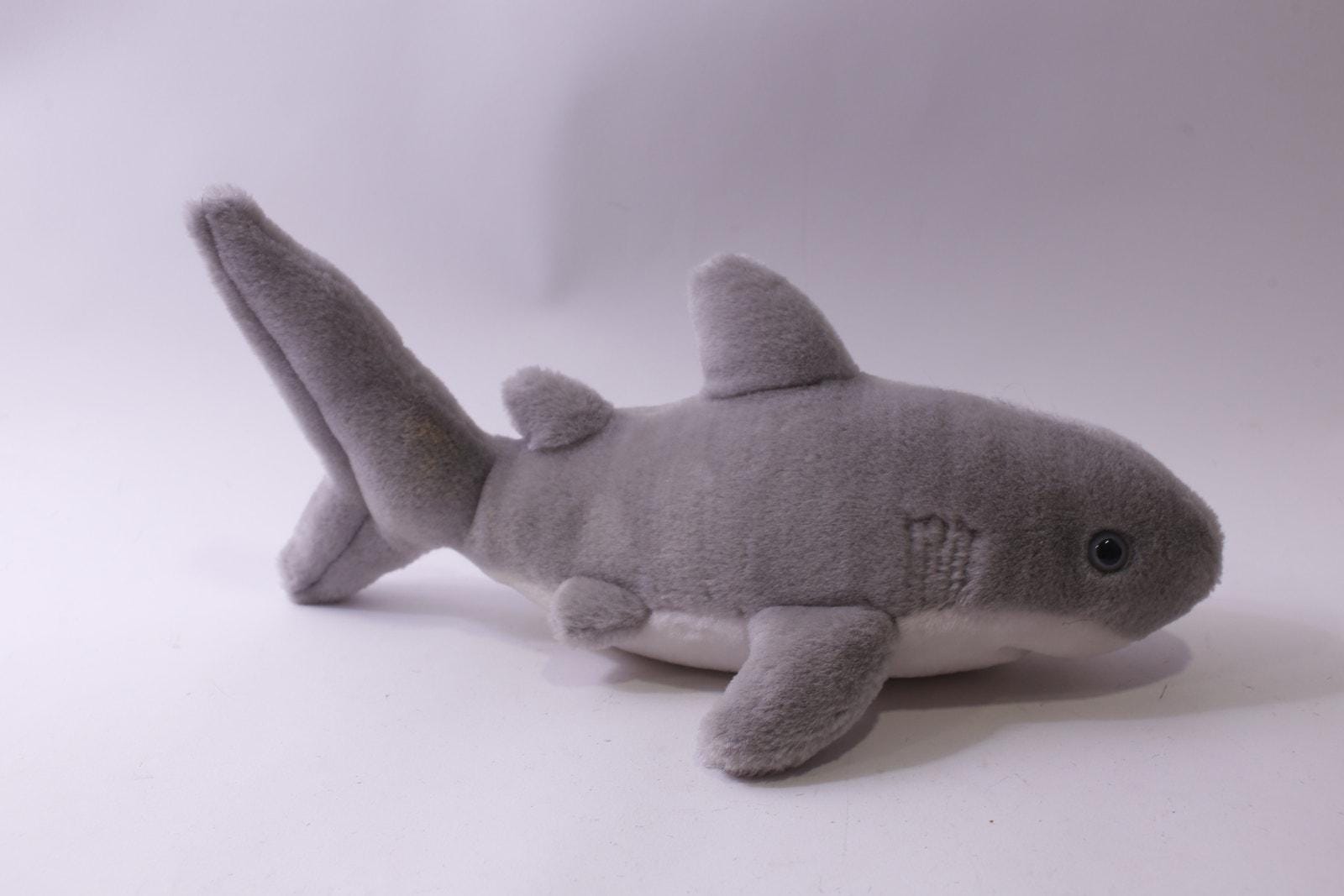 Sea World, Shark, Medium Plush, Ocean, Vintage, Soft Toy, Stuffed