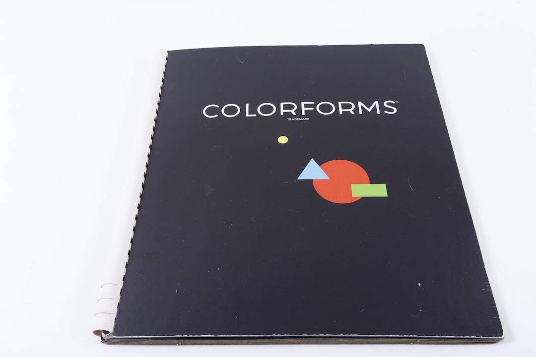 Vintage Colorforms Album Colorful Geometric Patterns Applique Design ...