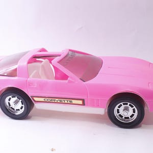 Barbie, Corvette, Pink Car, Toy Vehicle, 1980s, 16 Inches, Sports