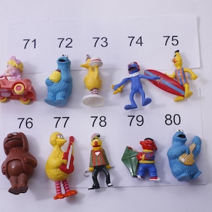 Vintage Sesame Street #2 pvc Figures Jim Henson Cake Toppers PICK YOUR OWN Sesame Street Muppets Fraggle Rock - 284 image 2