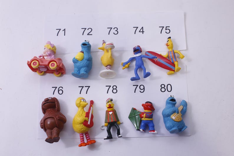 Vintage Sesame Street #2 pvc Figures Jim Henson Cake Toppers PICK YOUR OWN Sesame Street Muppets Fraggle Rock - 284 image 2