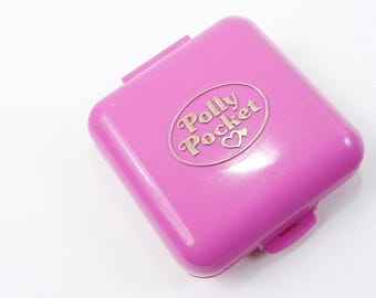 Vintage Polly Pocket Purple Playcase Zoo Africa Jungle Dollhouse Folding Little Toy Moving Details, Plastic, Collection, ~ 20-01-745 596 950