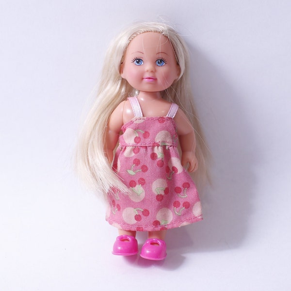 VV Simba, Evi Love, Baby Sitter, Doll, Pink Cherry Dress, Pink Shoes, Blonde, Poseable, Collectible, ~ 231023-WH 611