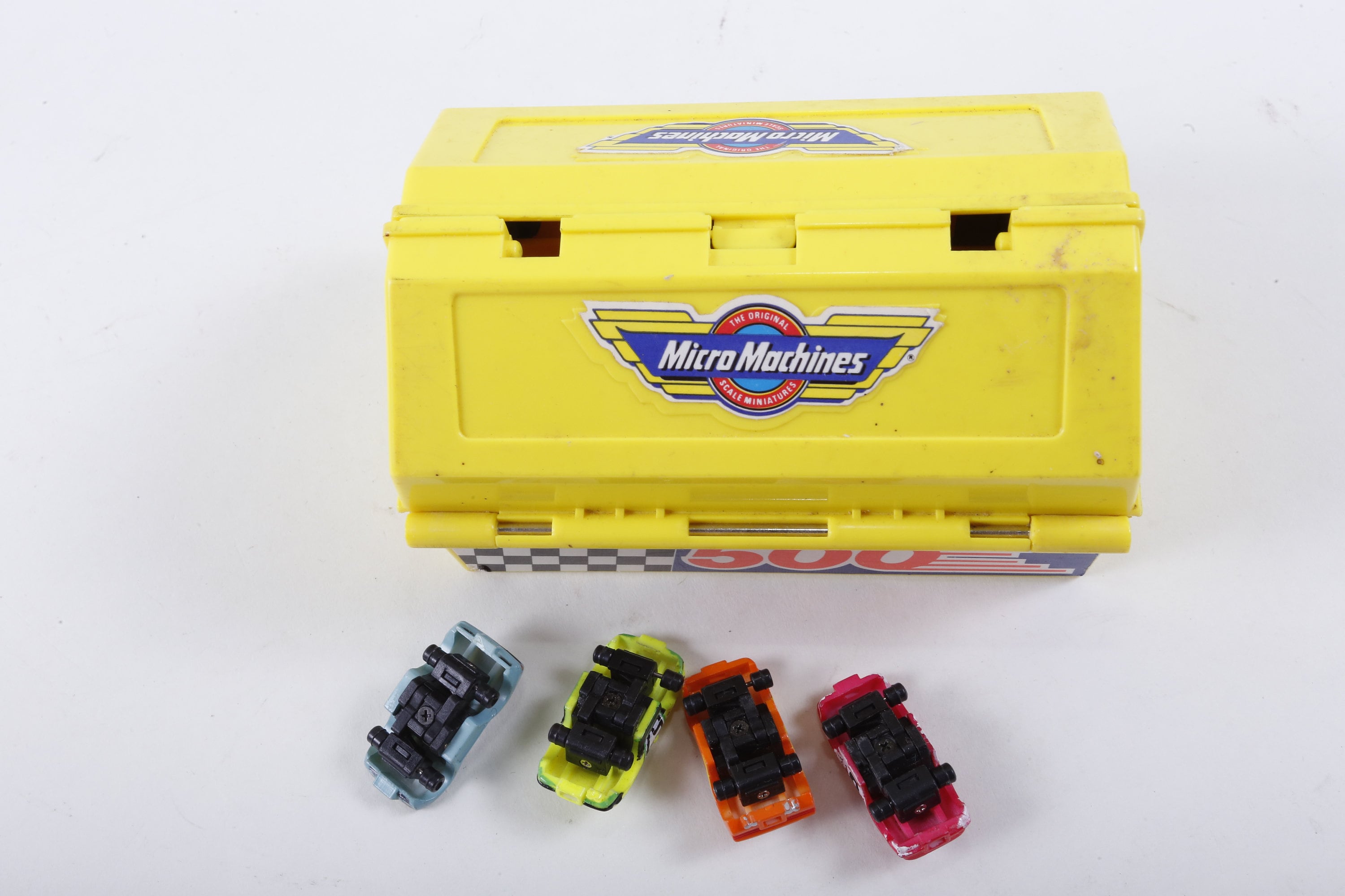 Micro Machines Tool Box Playset Tire Change Set Yellow Folding