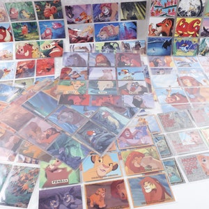 Lion King Trading Cards Set Stickers Images Simba Mufasa Scar Pumbaa Walt Disney Cartoon Film, Vintage ~ 20-01-874