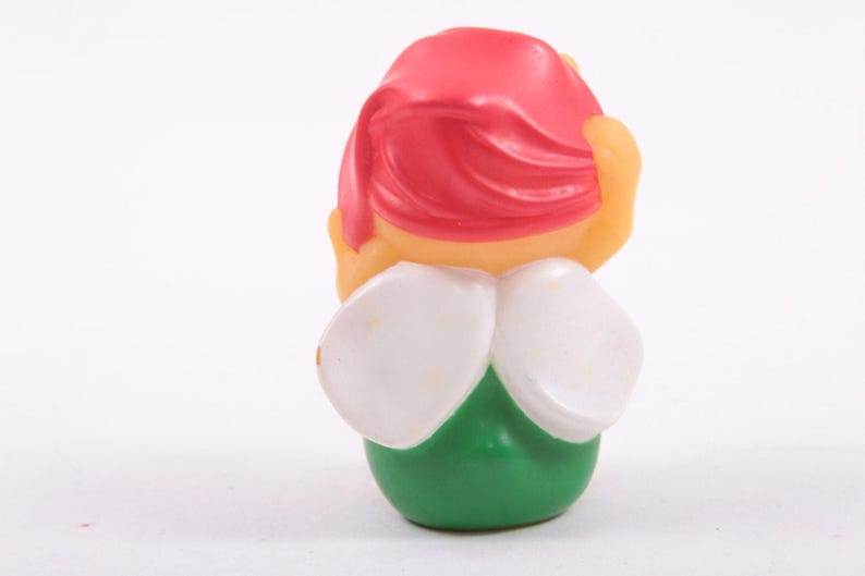 Vintage Glo Friends Glo Clutterbug - Vintage figure - Still Glows! Hasbro Glowbugs Glow Green fly with red hat ~ 250828-WH 60 image 2