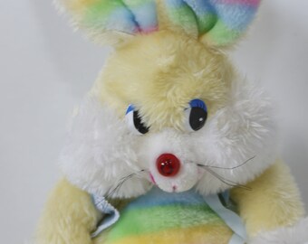 Easter, Rainbow, Singing Bunny, 1980s, WORKS, Stuffed Animal