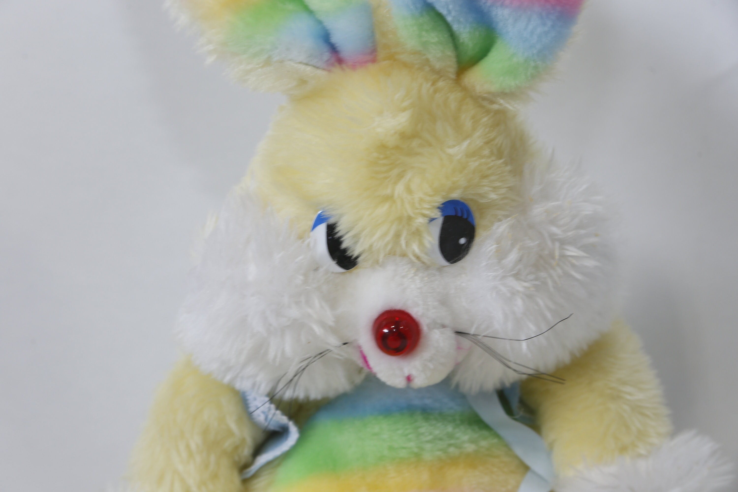 Easter, Rainbow, Singing Bunny, 1980s, WORKS, Stuffed Animal