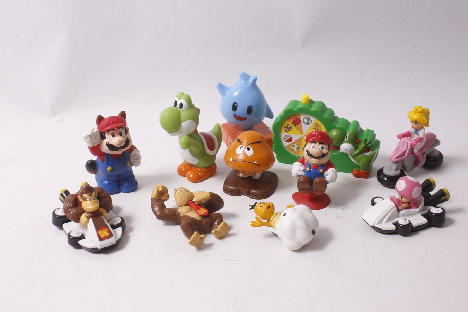 1990s Mcdonald's Happy Meal Super Mario Bros Toy Figurine Lot