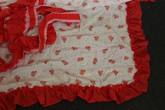 Strawberry Shortcake, Canopy Bed Top Tie Ribbons White Red