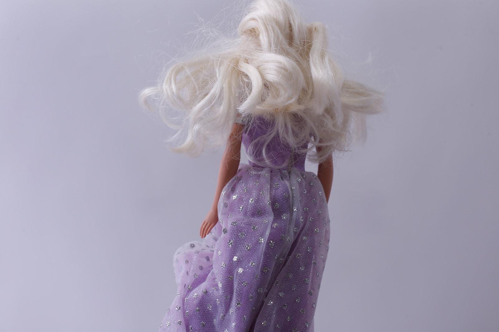 barbie purple dress 90s 1990s, Purple Dress, Blonde, Necklace, Barbie Doll, Mattel, Vintage, Fashion  Doll, , 250122-WH 87