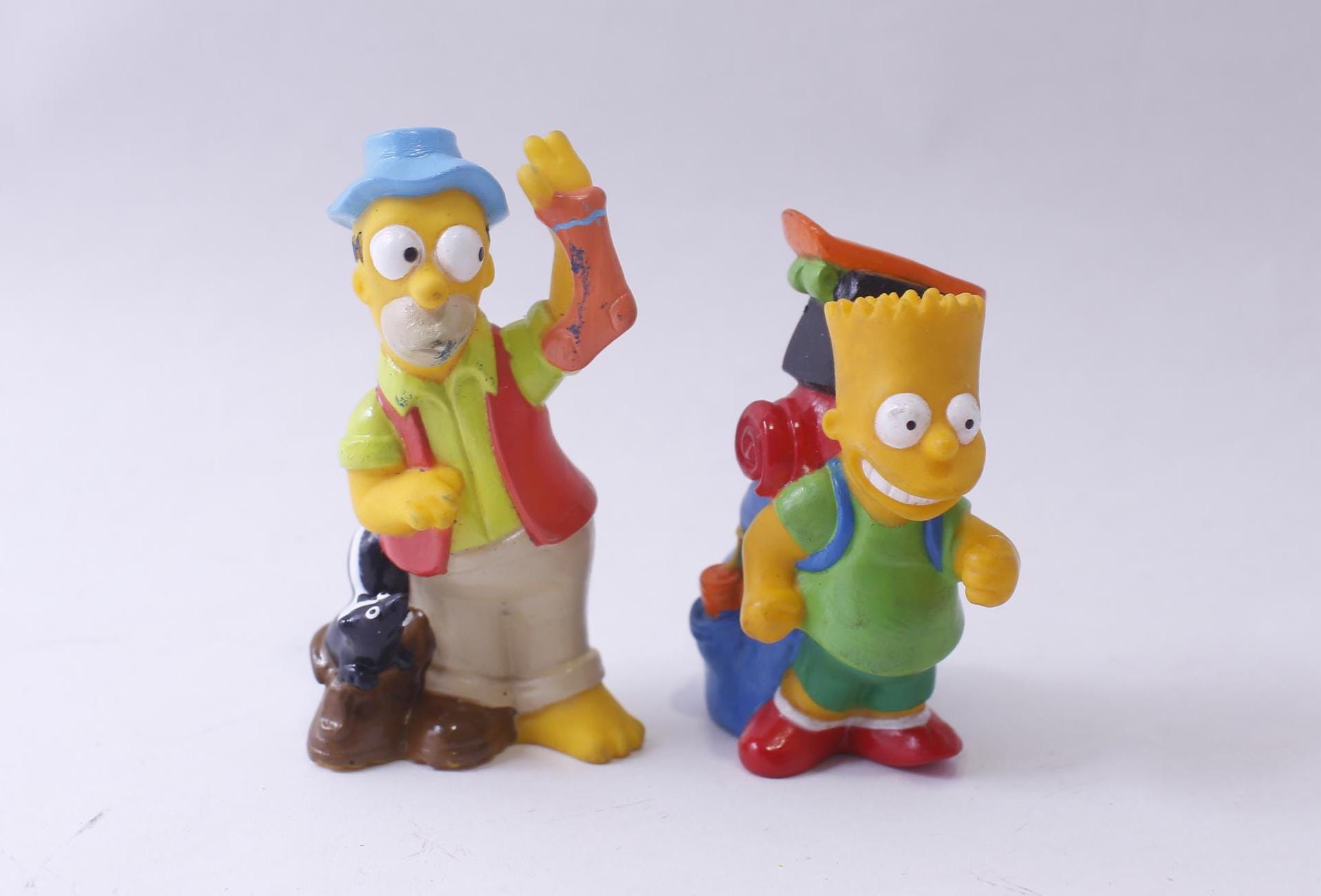 Burger King, the Simpsons Go Camping, PVC Figurines, Set of 2