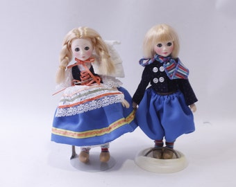 Suzanne Gibson, Denmark Couple, Collectible Dolls, Traditional Clothing, Reeves International, Displayable, ~ 240401-WH 896