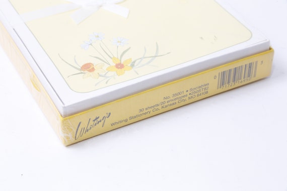Whiting's 30 Sheets 20 Envelopes Yellow White Flowers - Etsy Finland