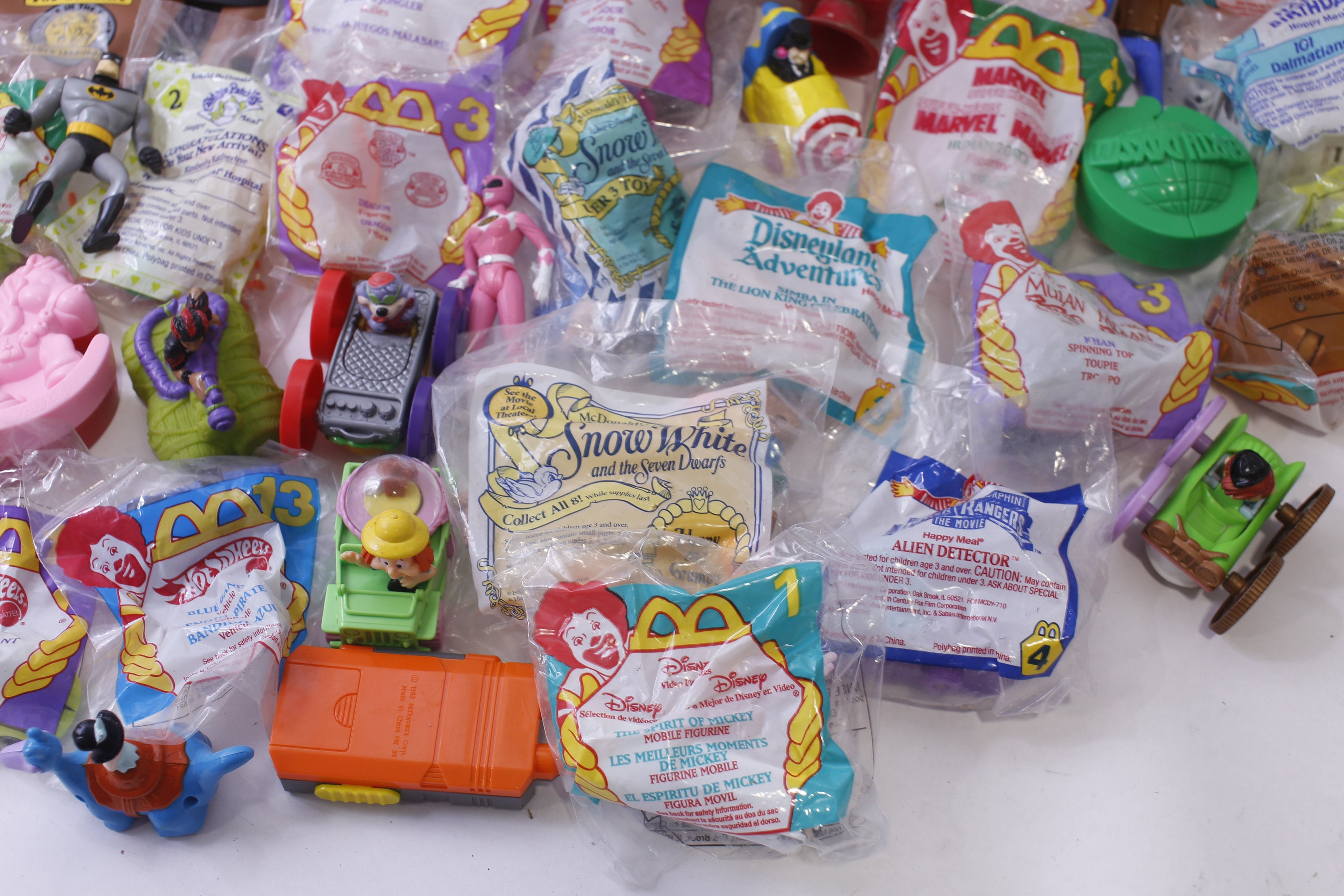 Mcdonald's Happy Meal Toys, 80s 90s Set of 60, Hot Wheels