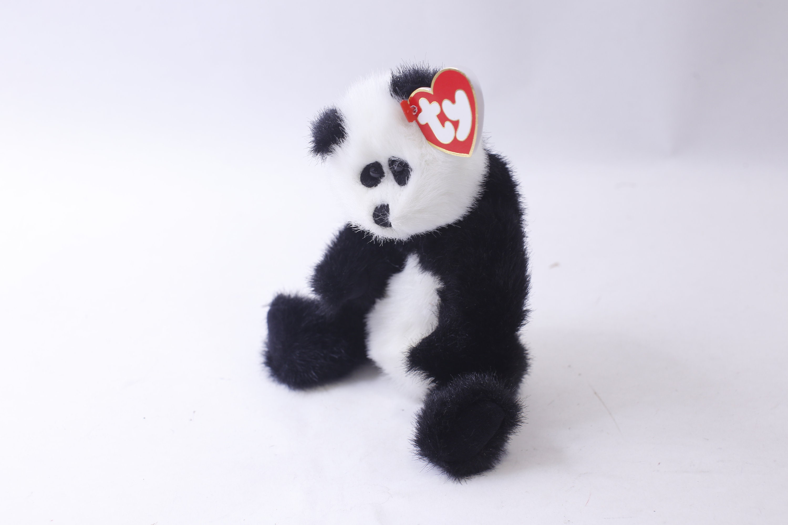 TY Beanie Checkers Little Plush Panda the Attic Treasures Collection Adorable Stuffed Animal 240417 WH 913 Etsy
