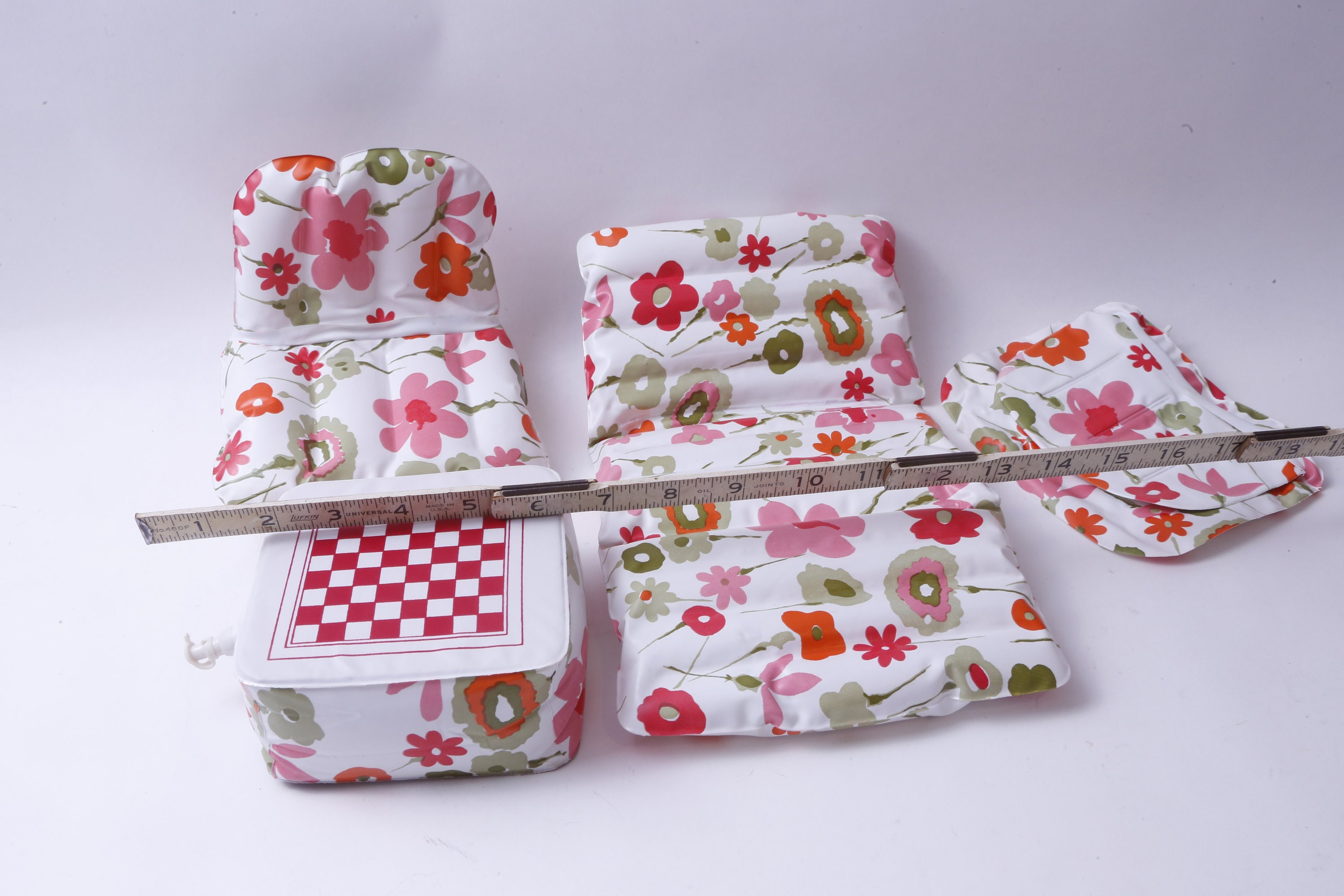 Barbie Inflatable Furniture Set, Toy Dollhouse, Playset, Flowery ...
