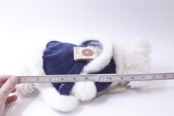Boyds Bears、ぬいぐるみ、動物のぬいぐるみ、青いコート、クリスマス