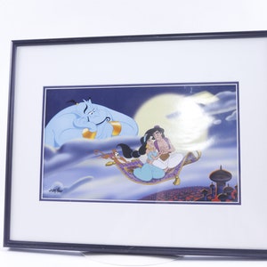 Disney, Aladdin, Framed Print, Poster, Picture, Cartoon Characters, Interior, Decor, Design, Vintage, LImited EDition, ~ 20-01-728