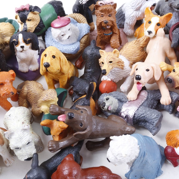 CHOISISSEZ VOTRE PROPRE #4 vintage des années 90 Chiot dans ma poche Kitty Pony pvc Figures Toy Lot Cake Toppers Toy Figure Lot Preschool Toy Lot - 63