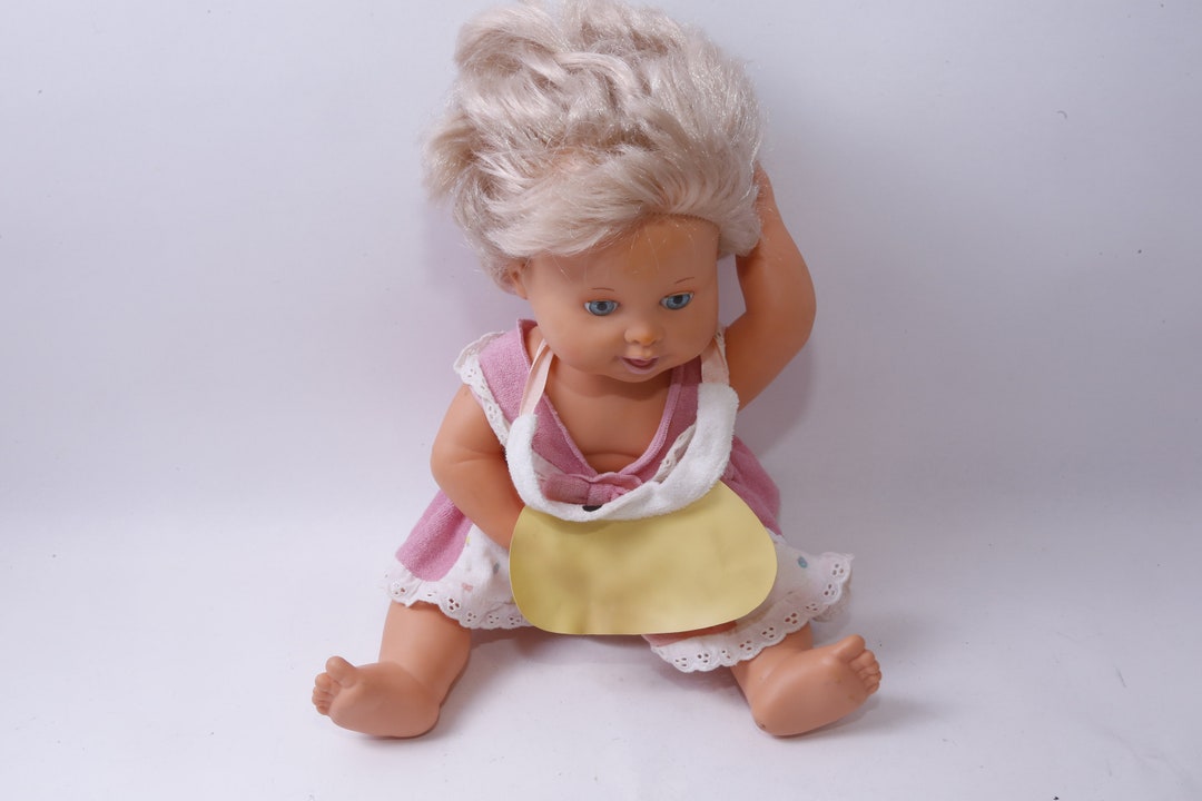 Ancien Poupon RUB A DUB Dolly 42 Cm - Poupée Vintage Années 1970, USA, Marque Idéal