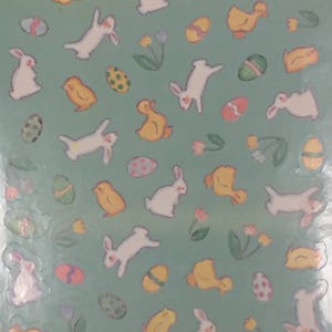 Pastel Pascua American Saludos Single Sticker Sheet Sticker Coleccionando Hallmark Craft ~ 20-01-23