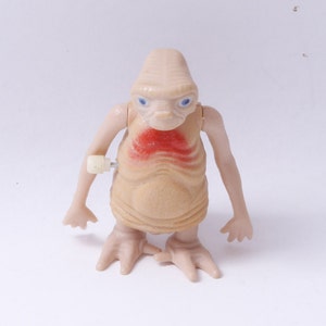 ET, The Extra-Terrestrial, Alien, Clockwork, Walking, Figure, 1982, LJN Toys, Movie Character, Toy, Vintage, Collectible, ~ 75