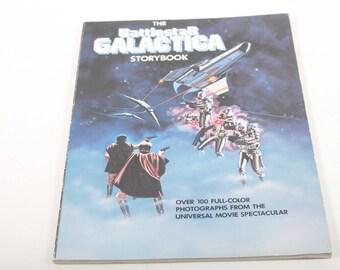 The Battlestar Galactica, Storybook, Movie, Illustrated, Softcover, Scholastic Book Services, Collection, Vintage, Nostalgia ~ 161211