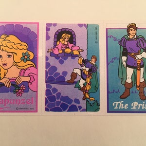 Rapunzel 1980s Vintage Hallmark Single Sticker Sheet Sticker Coleccionando Artesanía- 20-01-20