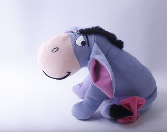 Eeyore, Funny Plush Donkey with Smiling Face, Winnie the Pooh, Disney, Soft Toy, Stuffed Animal, ~ 240110-DIAF 783