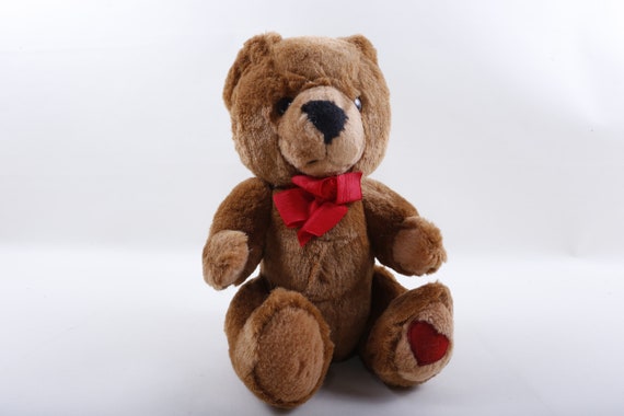 テディベア クマのぬいぐるみ 茶色 リボン ハンドメイド ハンドメイド
