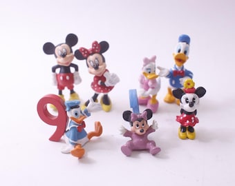 ディズニー ミッキーマウス ドナルドダック PVC フィギュア 指人形