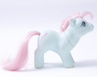 Hasbro, My Little Pony, Baby Cuddles, Baby Buggy, Blue, Figure, 1980s, Toy, Animal, Vintage, ~ 20-01-758