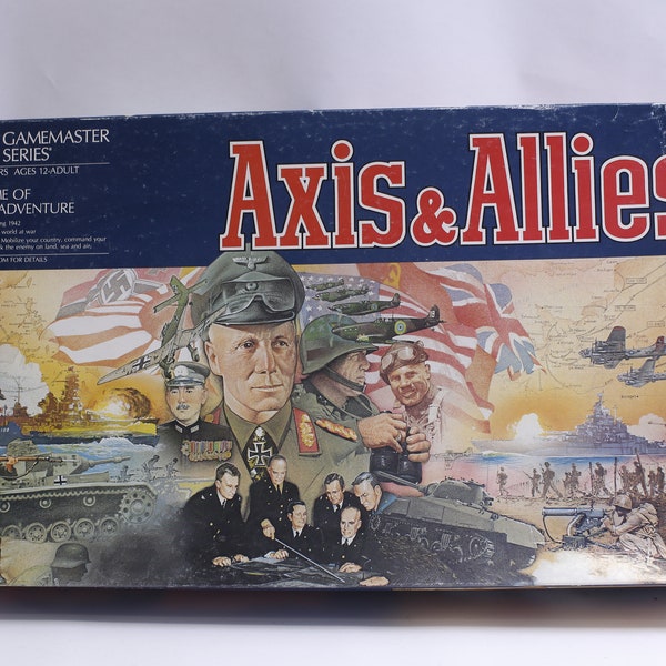 Axis and Allies Complete Board Game, Vintage Collectable - Excellent Condition! WH-011 I-2