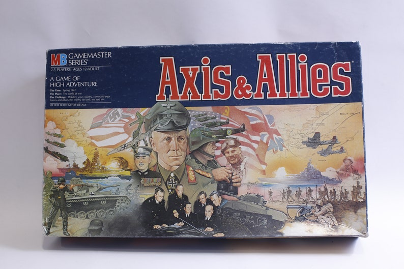 Axis and Allies Complete Board Game, Vintage Collectable Excellent Condition WH-011 I-2 image 1