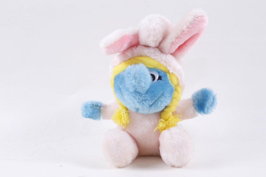 Smurfs, Baby, Smurfette, Rabbit Costume, Soft, Plush, Doll, Toy, Peyo ...