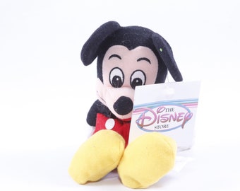 Disney, Mickey Mouse, Plush, Soft, Toy, Doll, Comics Character, Black Red Yellow, Collection, Vintage Plush, Stuffed Animal ~ 20-01-226 AA