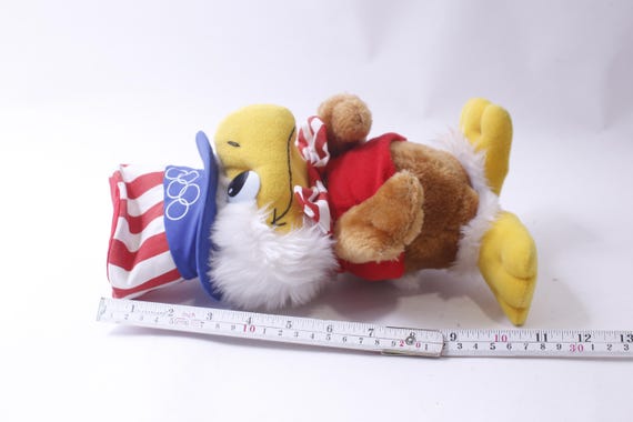 Applause Vtg 1984 L A Olympics 7.5 Tall SAM the Eagle Mascot Stuffed Plush Bird
