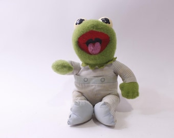 ディズニーのカーミット・ザ・フロッグのぬいぐるみ。ワイヤー入り