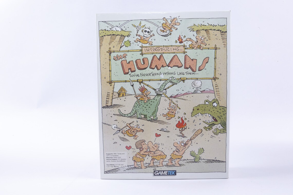 Humans PC Game Atari Gametek 1992 Arcade Game Floppy | Etsy